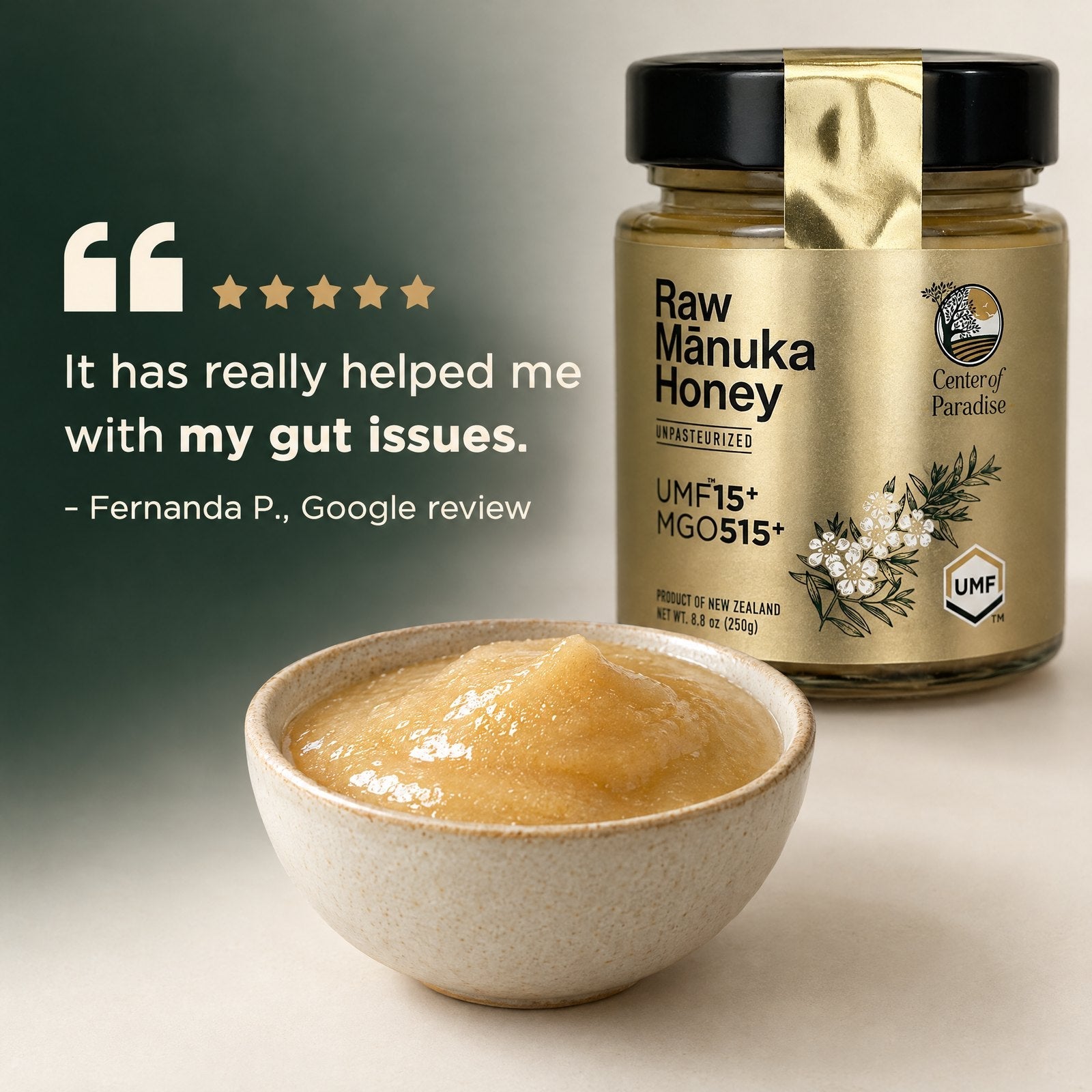Raw Mānuka Honey UMF 15+