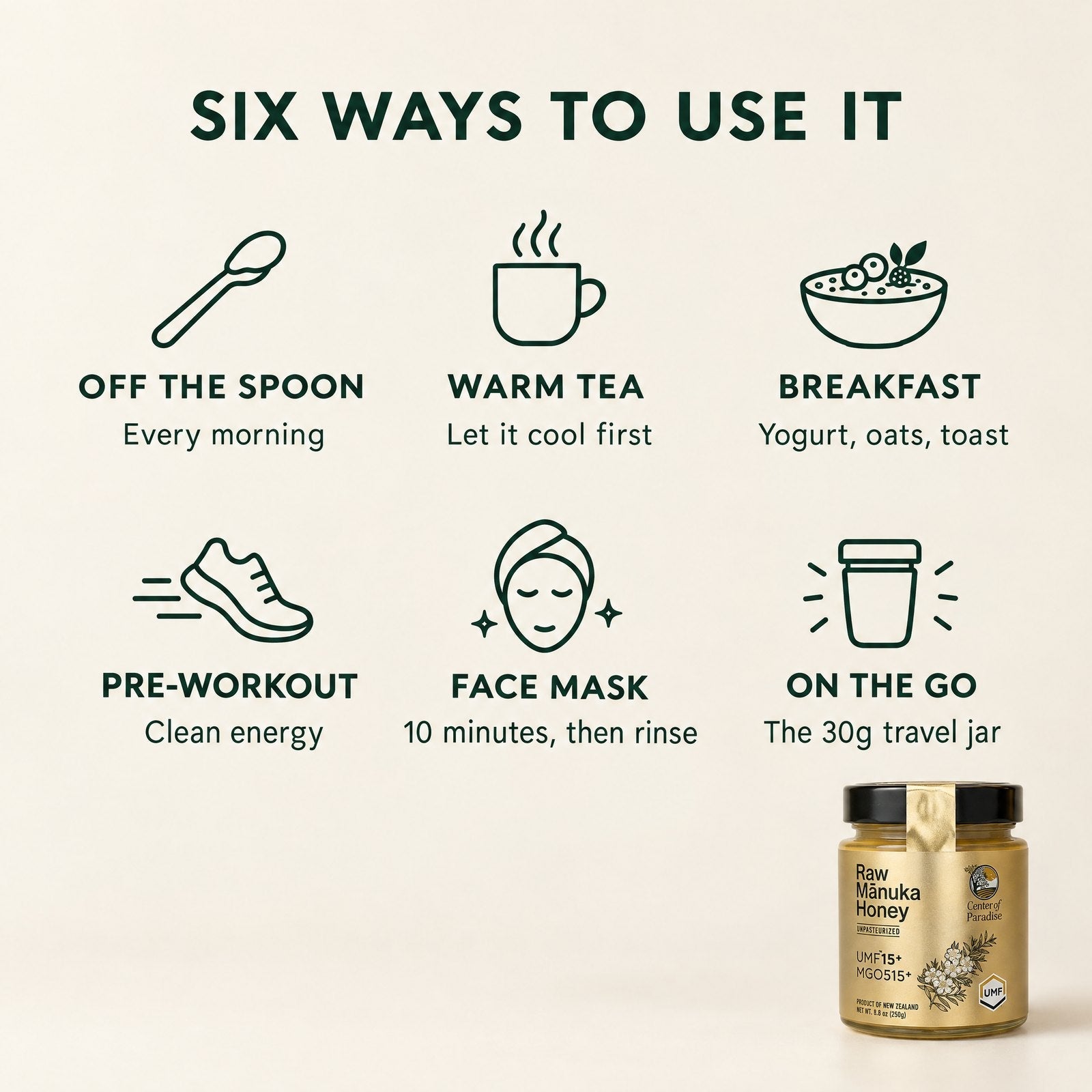 Raw Mānuka Honey UMF 15+