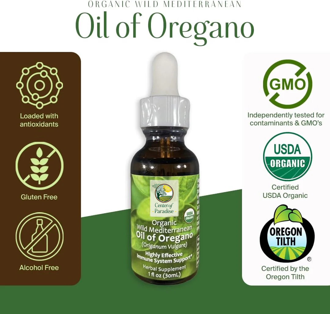 Wild Mediterranean Oil of Oregano - Organic