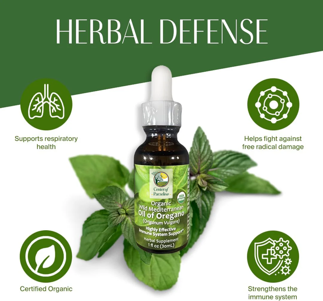 Wild Mediterranean Oil of Oregano - Organic