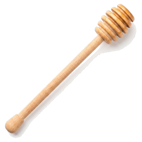 Wooden honey dipper