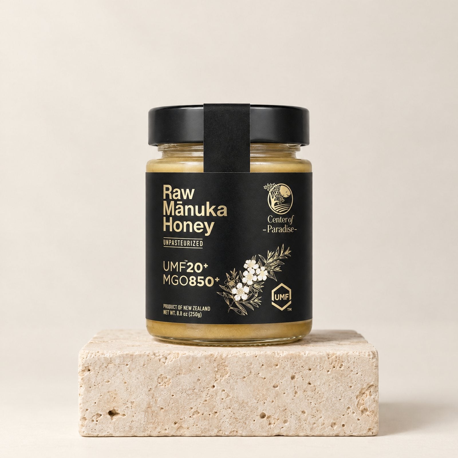 Raw Mānuka Honey UMF 20+ MGO 850+ jar