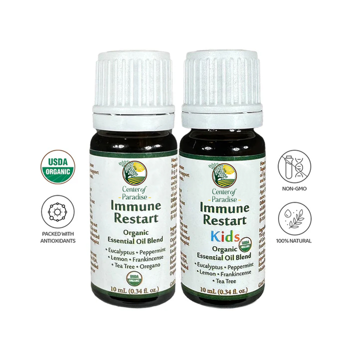 Immune Restart Combo, Organic Essential Oil Blend
