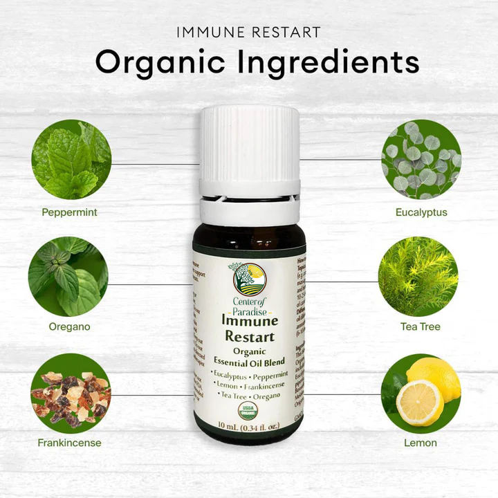 Immune Restart Combo, Organic Essential Oil Blend