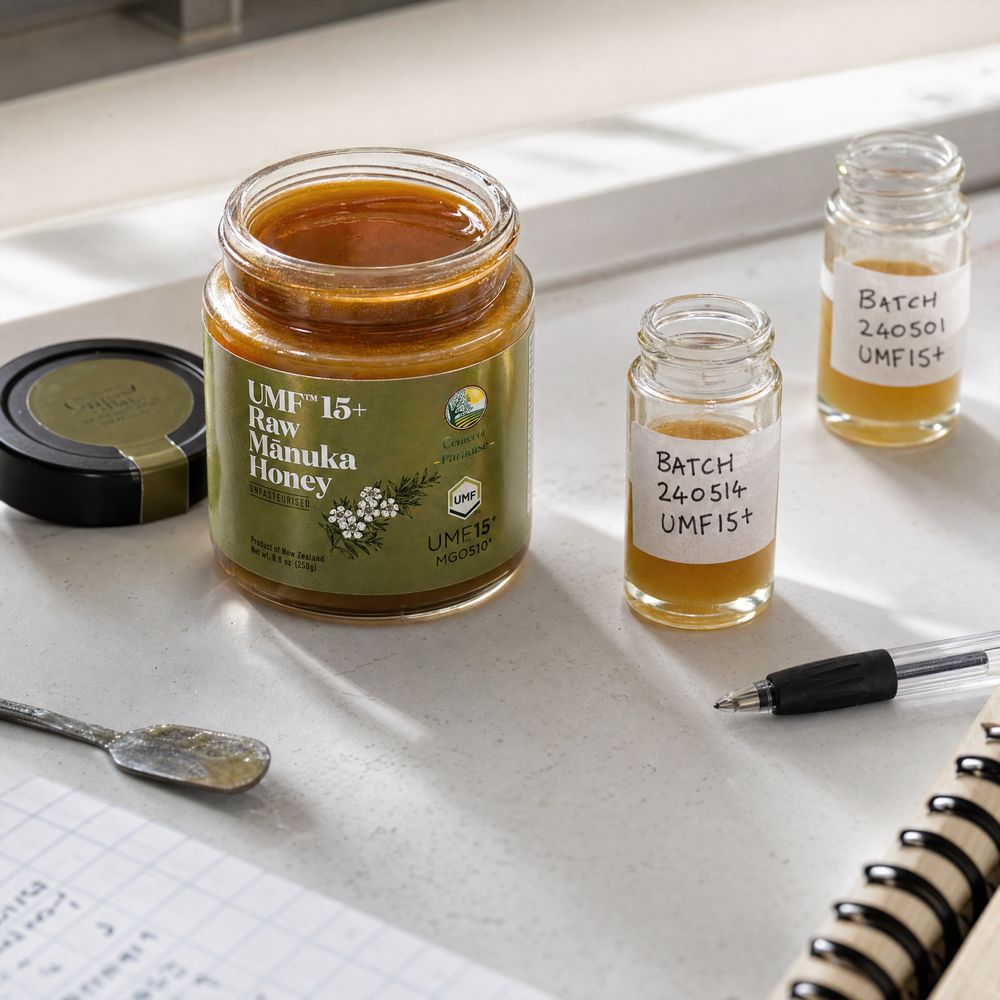 Laboratory testing of honey sample