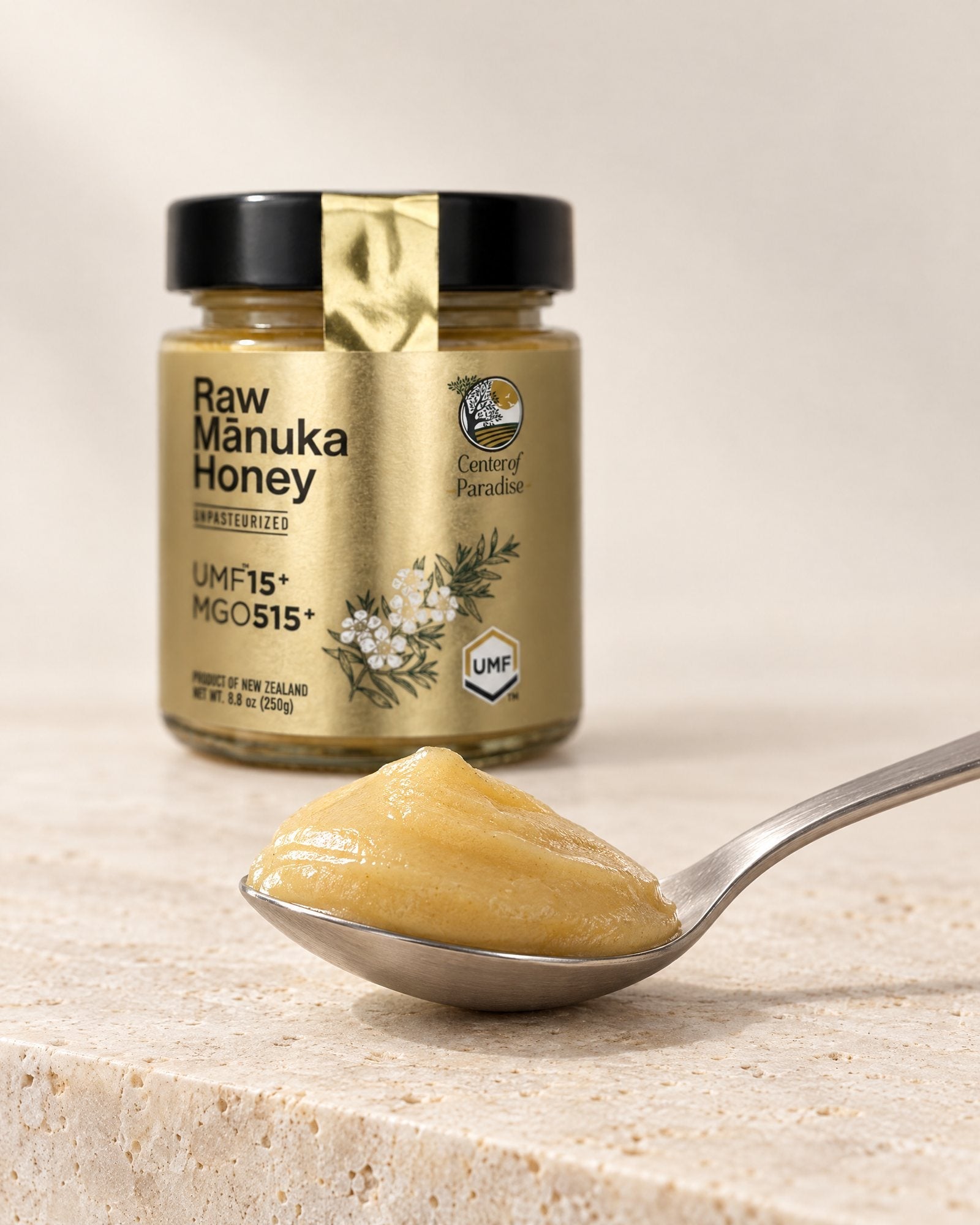 A teaspoon of mānuka honey