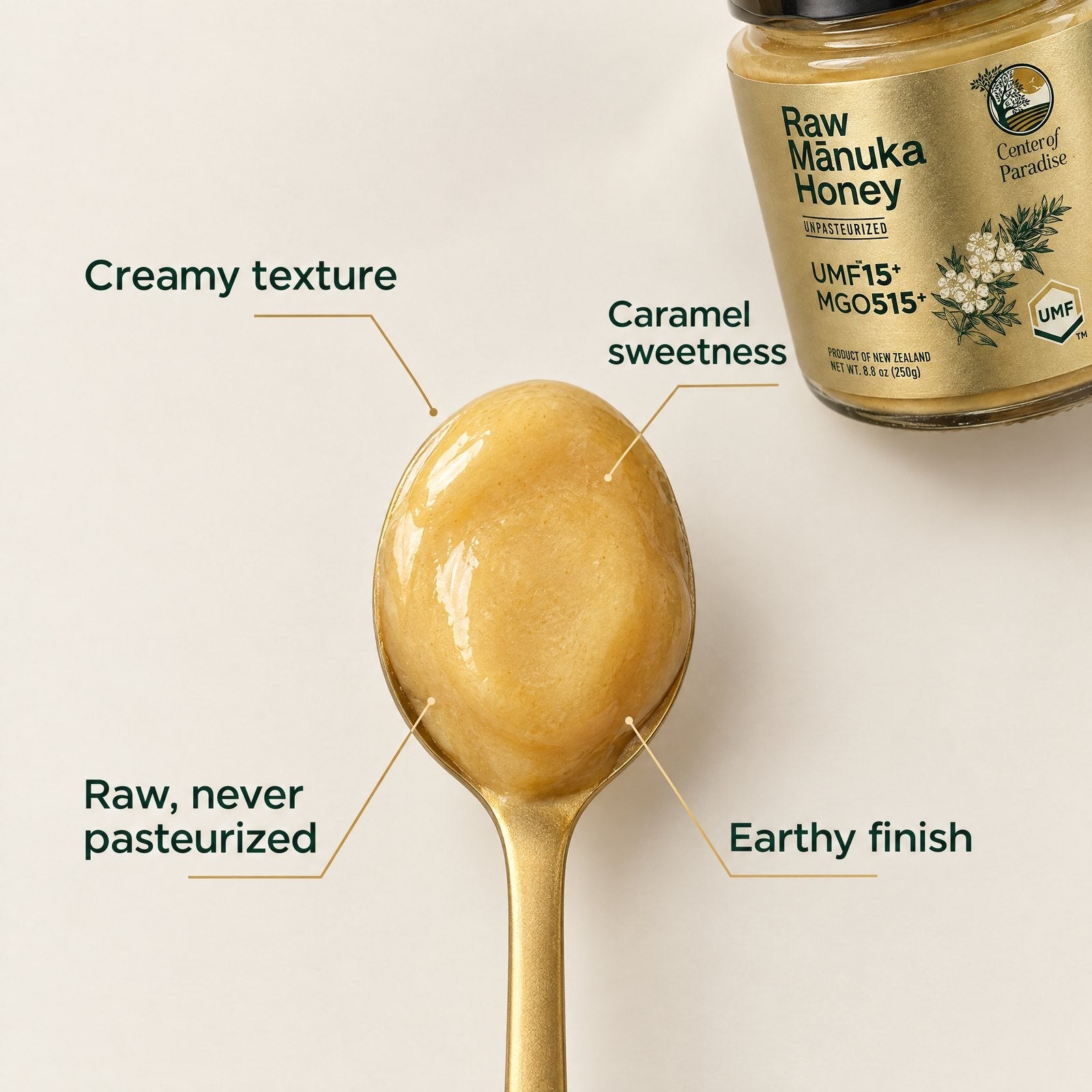 Raw Mānuka Honey UMF 15+